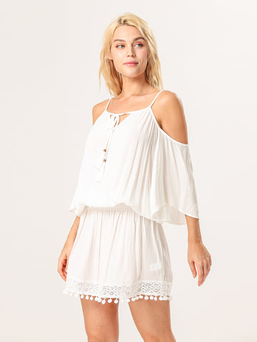 Off Shoulder Beach Cover Up Dress